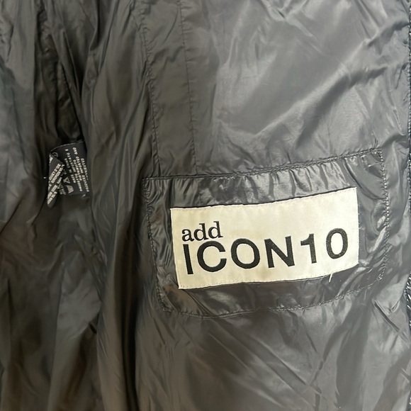 add Down Sz 6 Puffer Zip Belted Black Coat - Picture 10 of 16